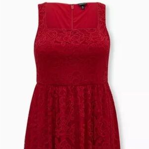 Torrid dress woman’s 18 red Lacey fancy dress